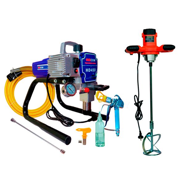 Equipo De Pintura Airless 1.700w 2.3 Lpm 3200psi Profesional + Revolvedor