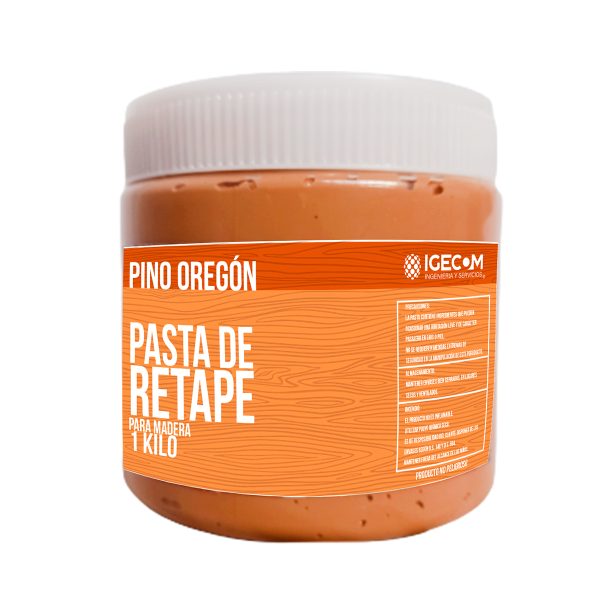 Masilla Retape Pino Oregon 1000 Gr Para Madera