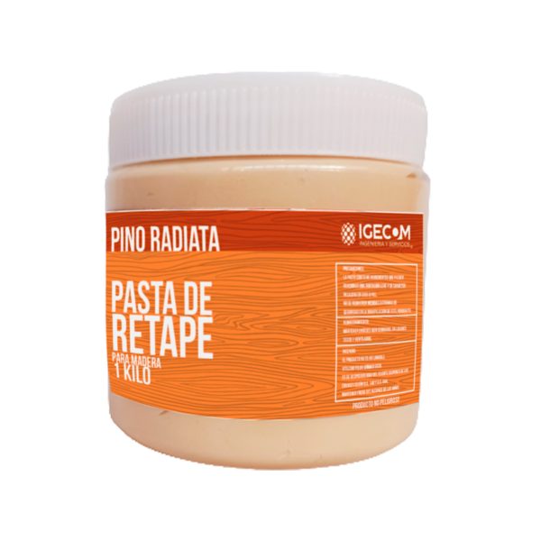 Masilla Retape Radiata 1000 Gr Para Madera