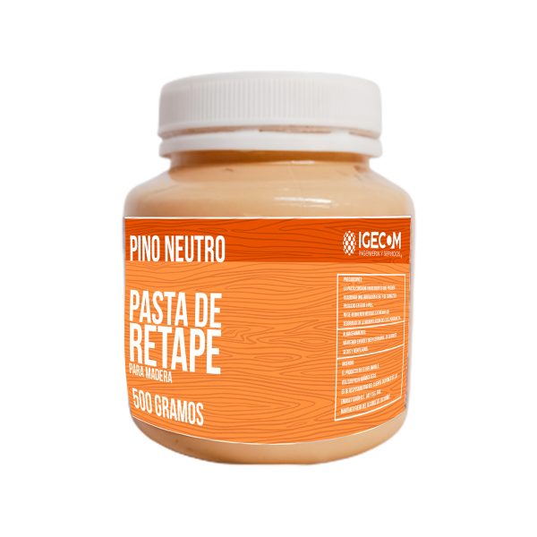 Masilla Retape Neutro 500 Gr Para Madera